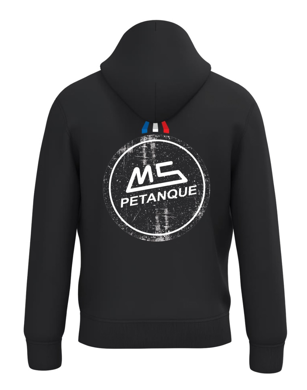 Sweat à Capuche MS Pétanque Noir 2026