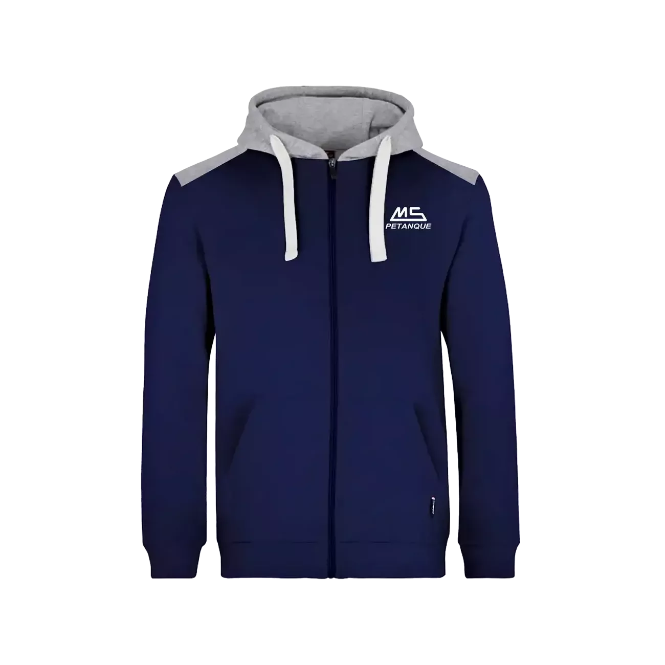 Veste de Survêtement à Capuche MS Pétanque Bleu Marine