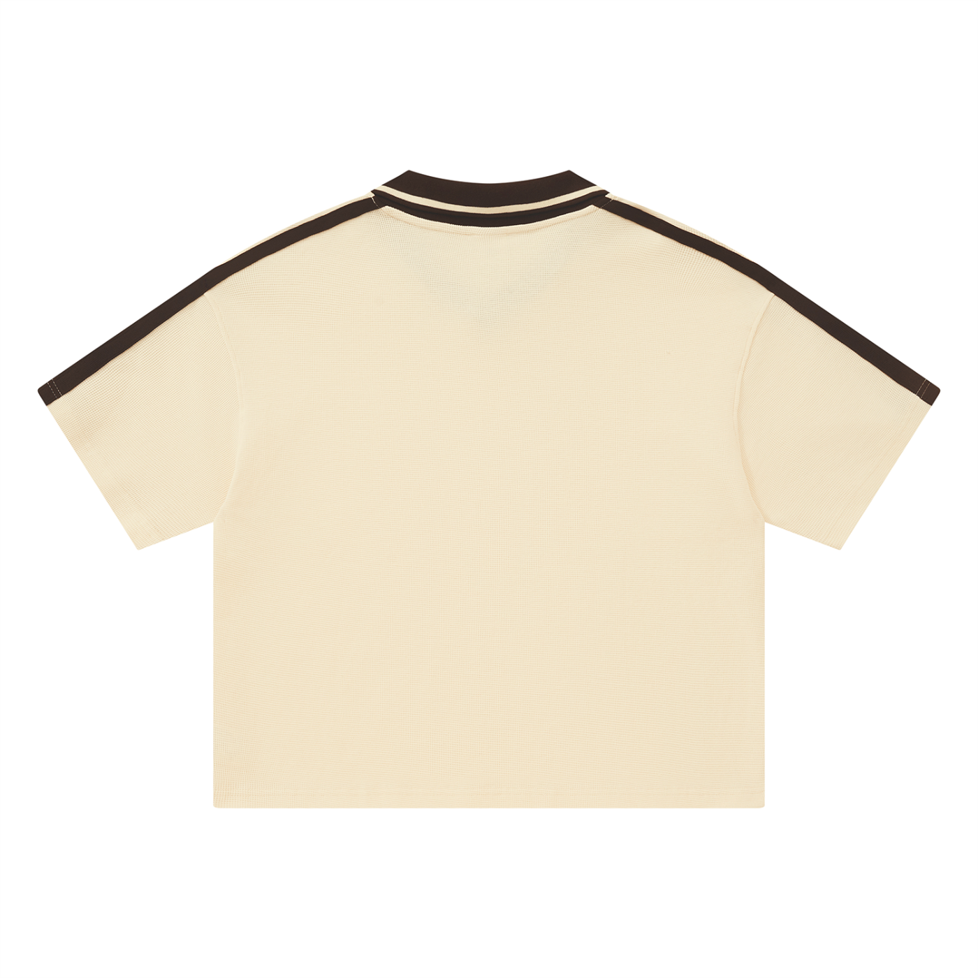 Polo Color Block Unisexe Sky Blue & Apricot — Pétanque Sportif