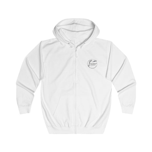 Sweat à Capuche Zippé Pétanque Sportif — Blanc