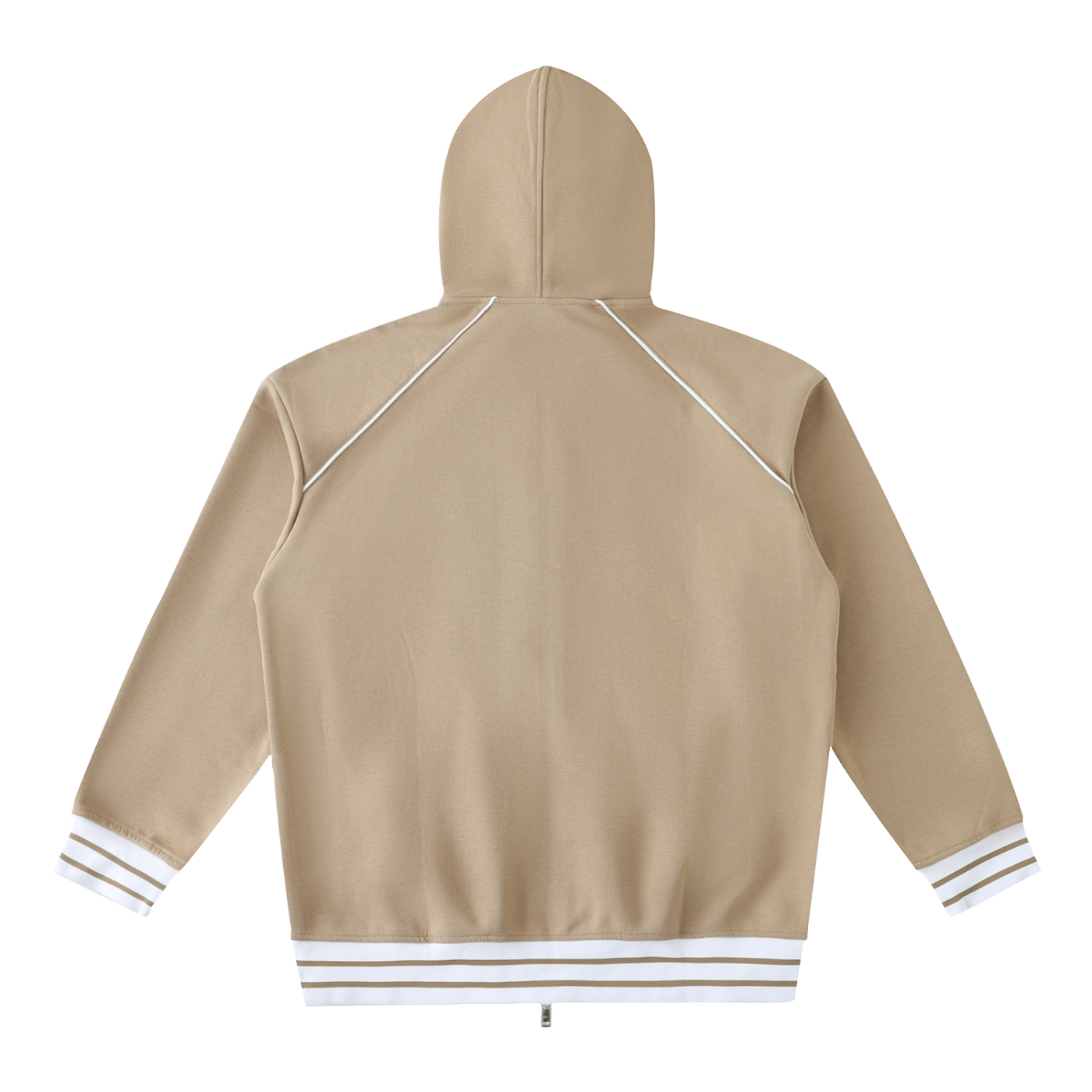 Sweat à Capuche Zippé à Bandes Contrastées