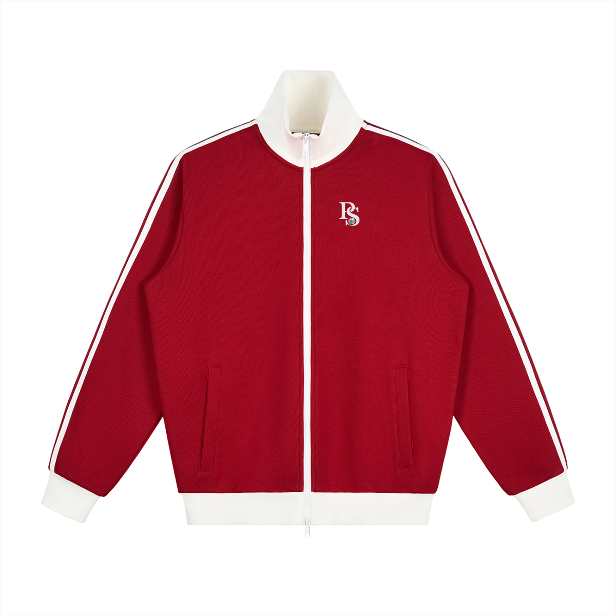Veste de Survêtement Molletonnée à Bandes Latérales Contrastées