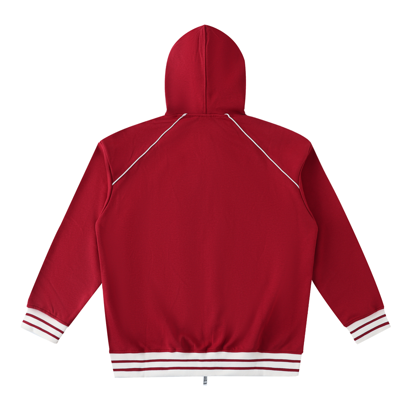 Sweat à Capuche Zippé à Bandes Contrastées