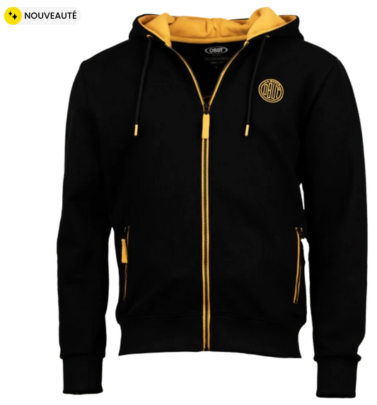 Gilet Capuche Homme Obut La Boule Noir/Or