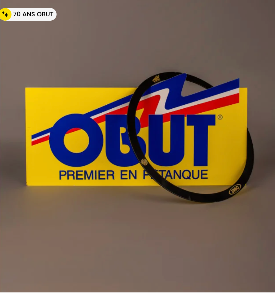 Cercle de Pétanque Collector Obut Noir & Or — 70 ans