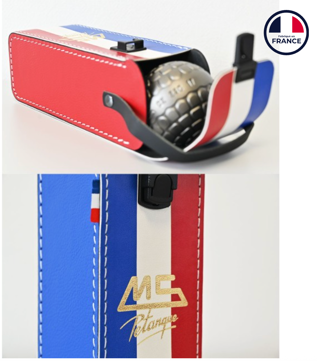 Étui MS Pétanque Bleu Blanc Rouge