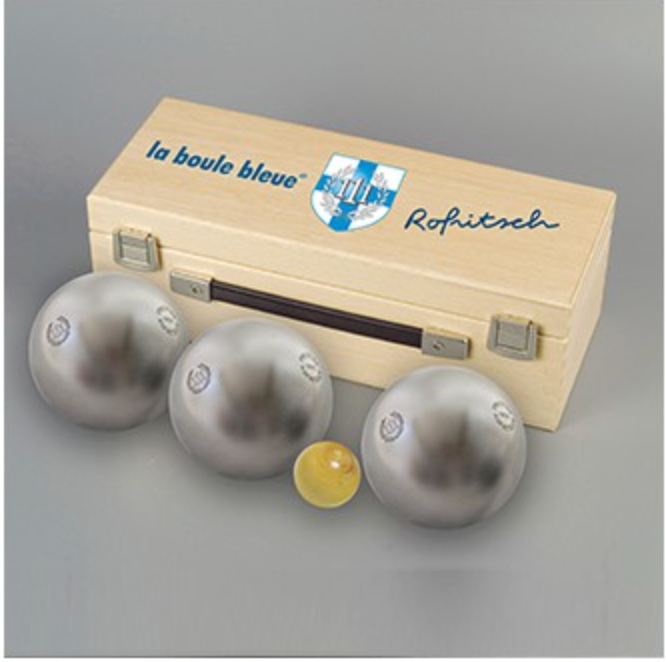 Jeu de 3 Boules La Boule Bleue — 111 Inox Très tendre — Édition Collector