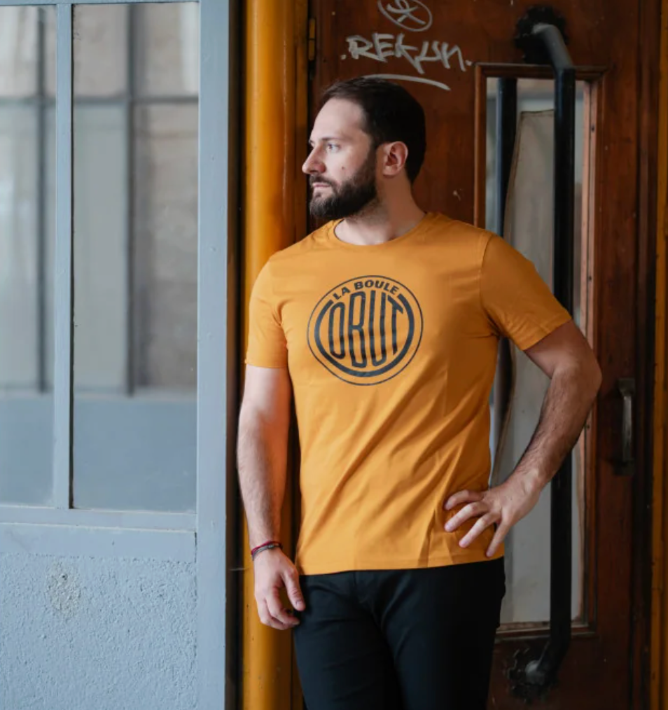 T-Shirt Homme Moutarde La Boule Obut