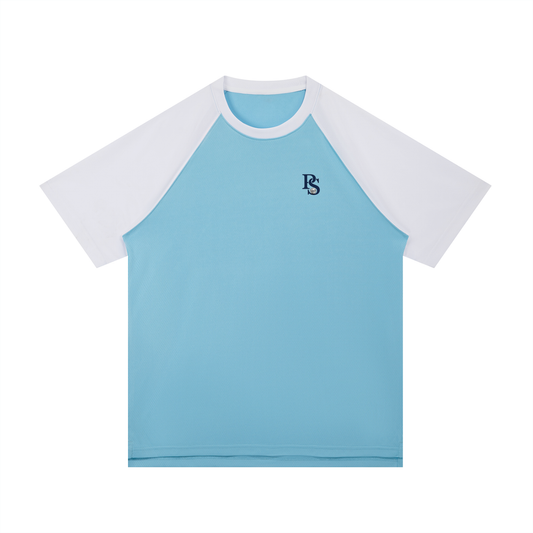 T-shirt Mesh Raglan Contrasté — Pétanque Sportif