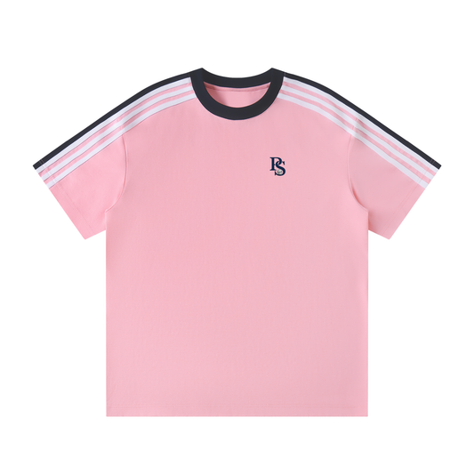 T-shirt Colorblock Rayé Unisexe
