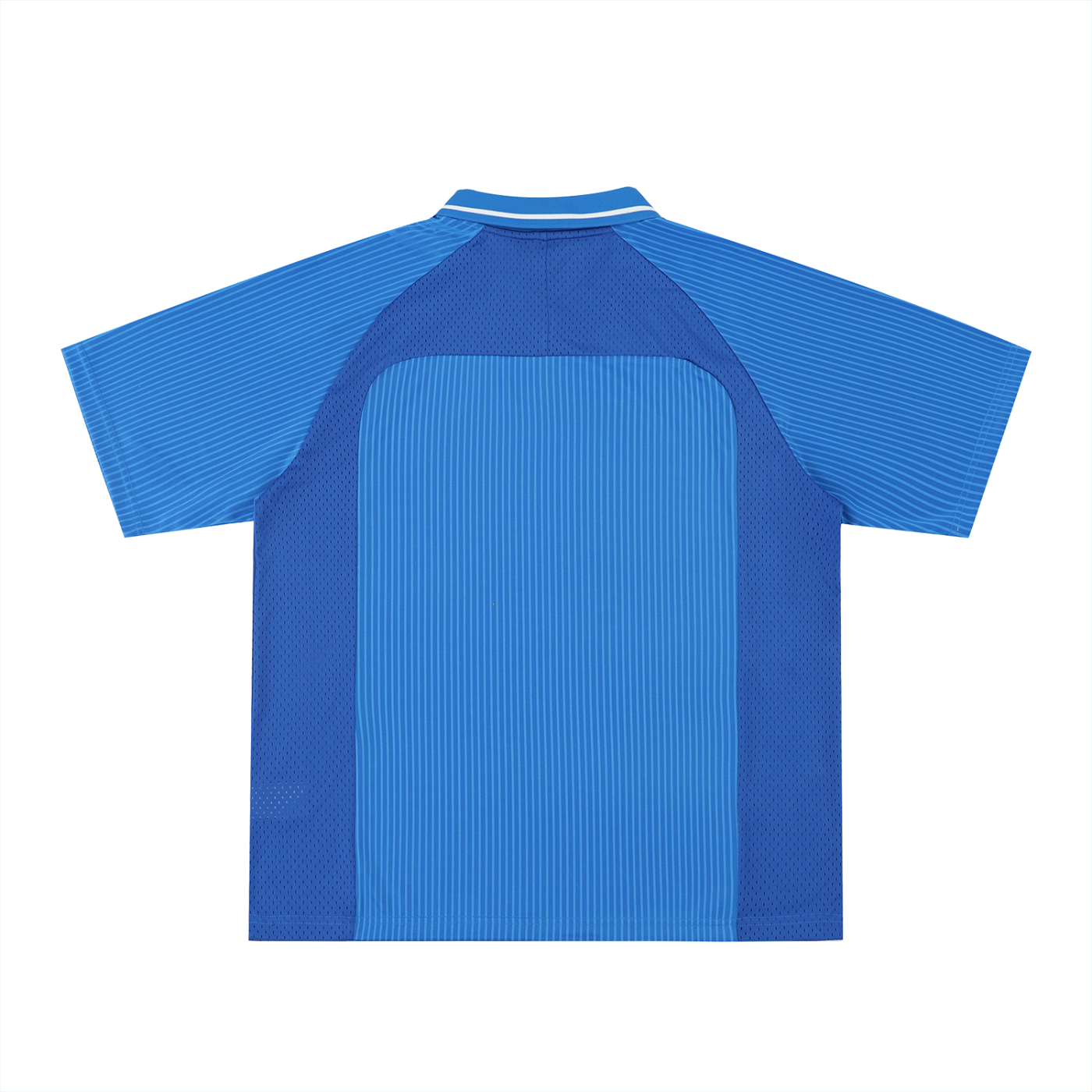 Maillot Rayé Col V Oversize — Bleu
