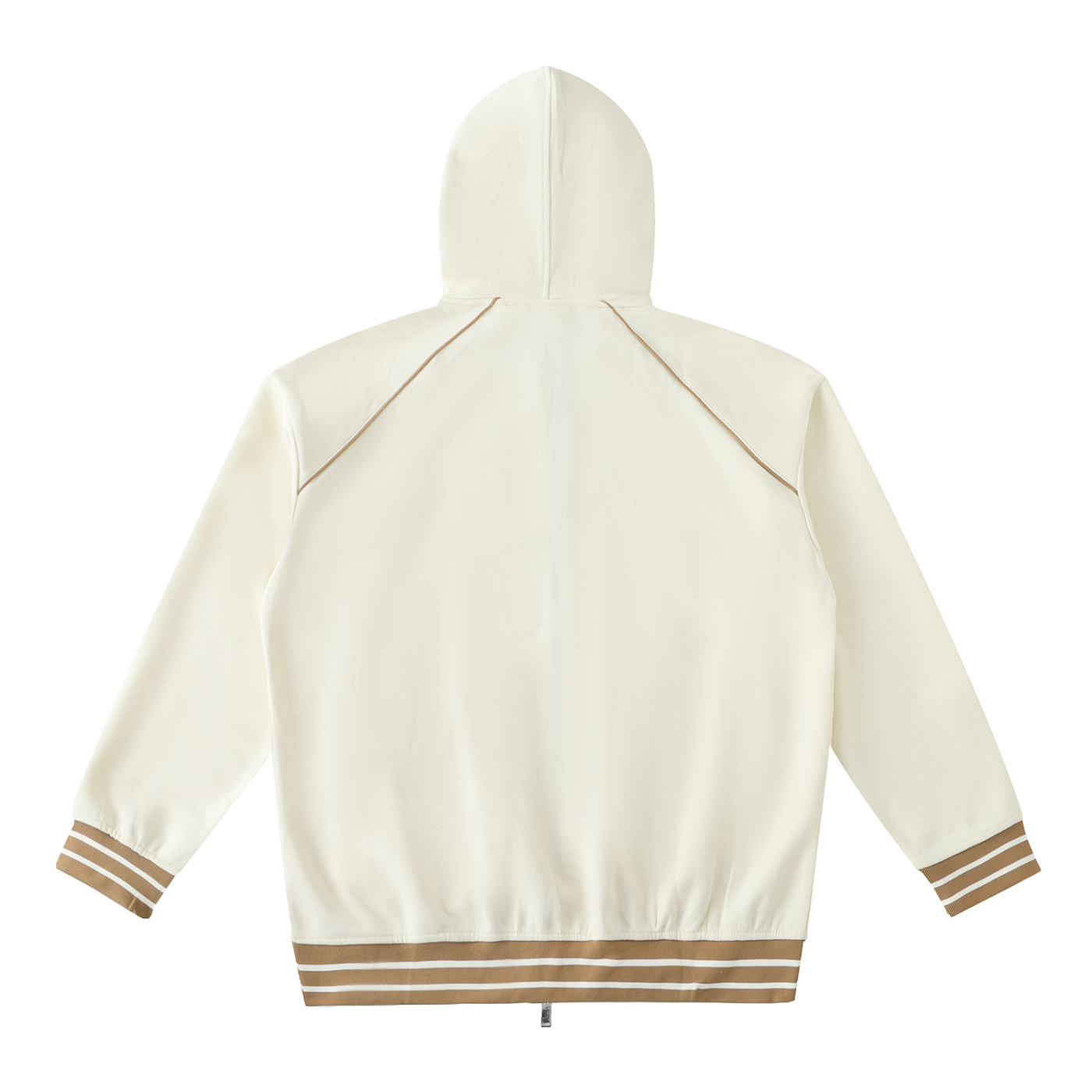 Sweat à Capuche Zippé à Bandes Contrastées