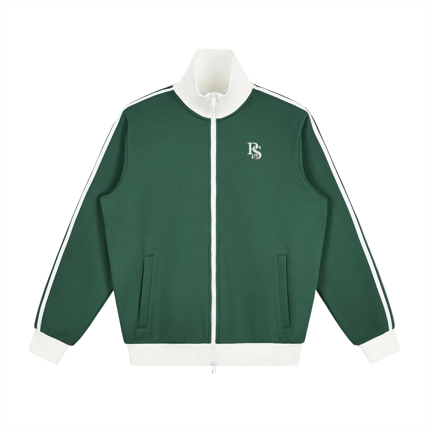 Veste de Survêtement Molletonnée à Bandes Latérales Contrastées