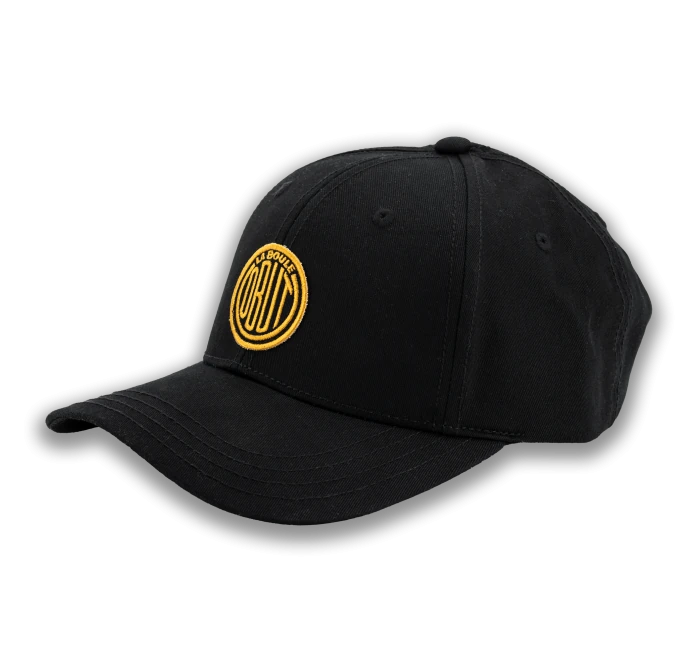 Casquette Obut Noire Logo Vintage Moutarde