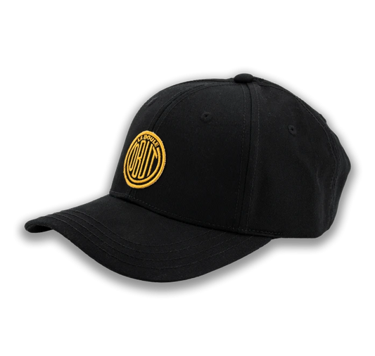Casquette Obut Noire Logo Vintage Moutarde