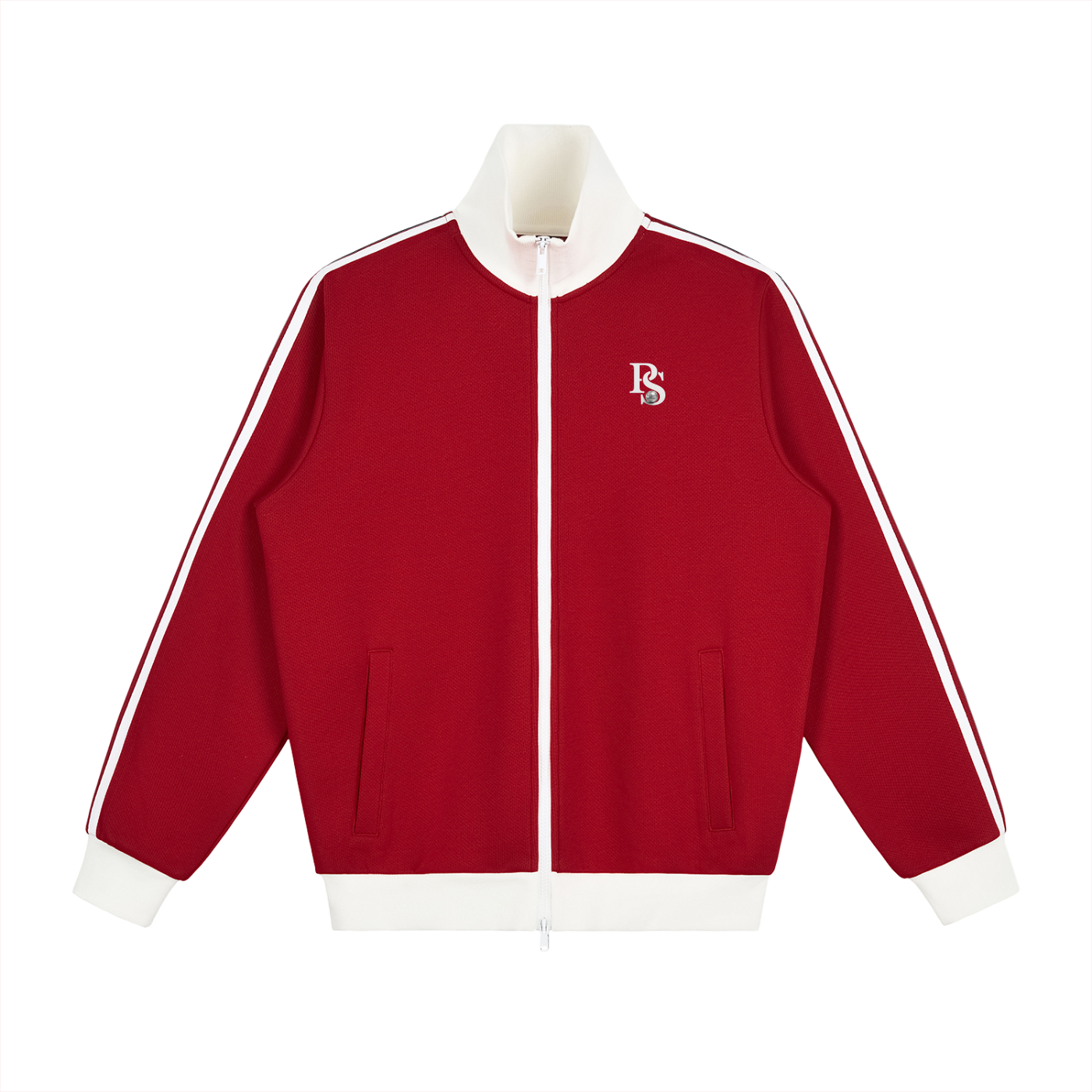 Veste de Survêtement Molletonnée à Bandes Latérales Contrastées