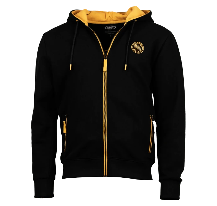 Gilet Capuche Homme Obut La Boule Noir/Or