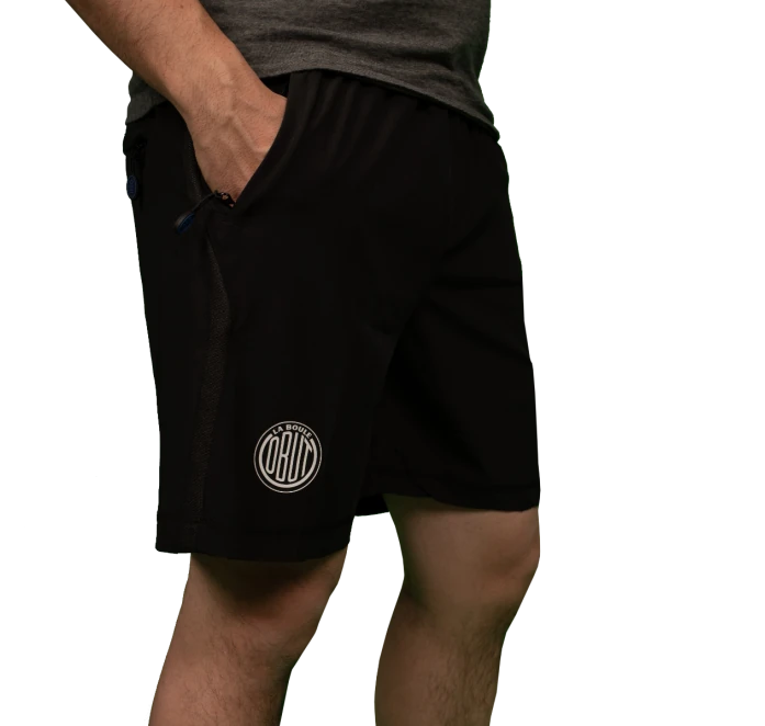 Short sport OBUT noir uni – vue face