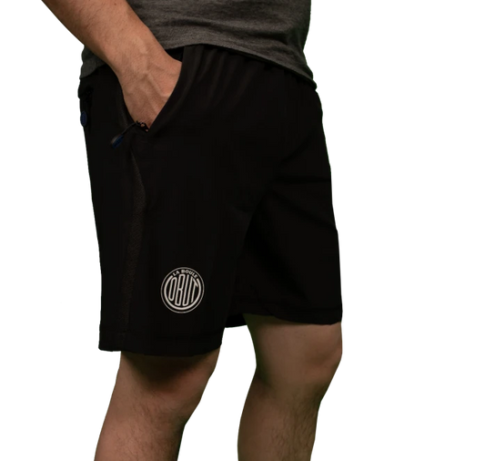 Short sport OBUT noir uni – vue face