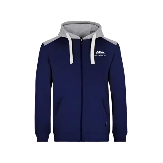 Veste de Survêtement à Capuche MS Pétanque Bleu Marine