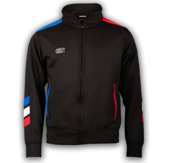 Veste survêtement OBUT noir – vue face
