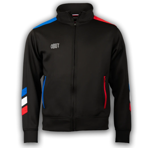 Veste survêtement OBUT noir – vue face